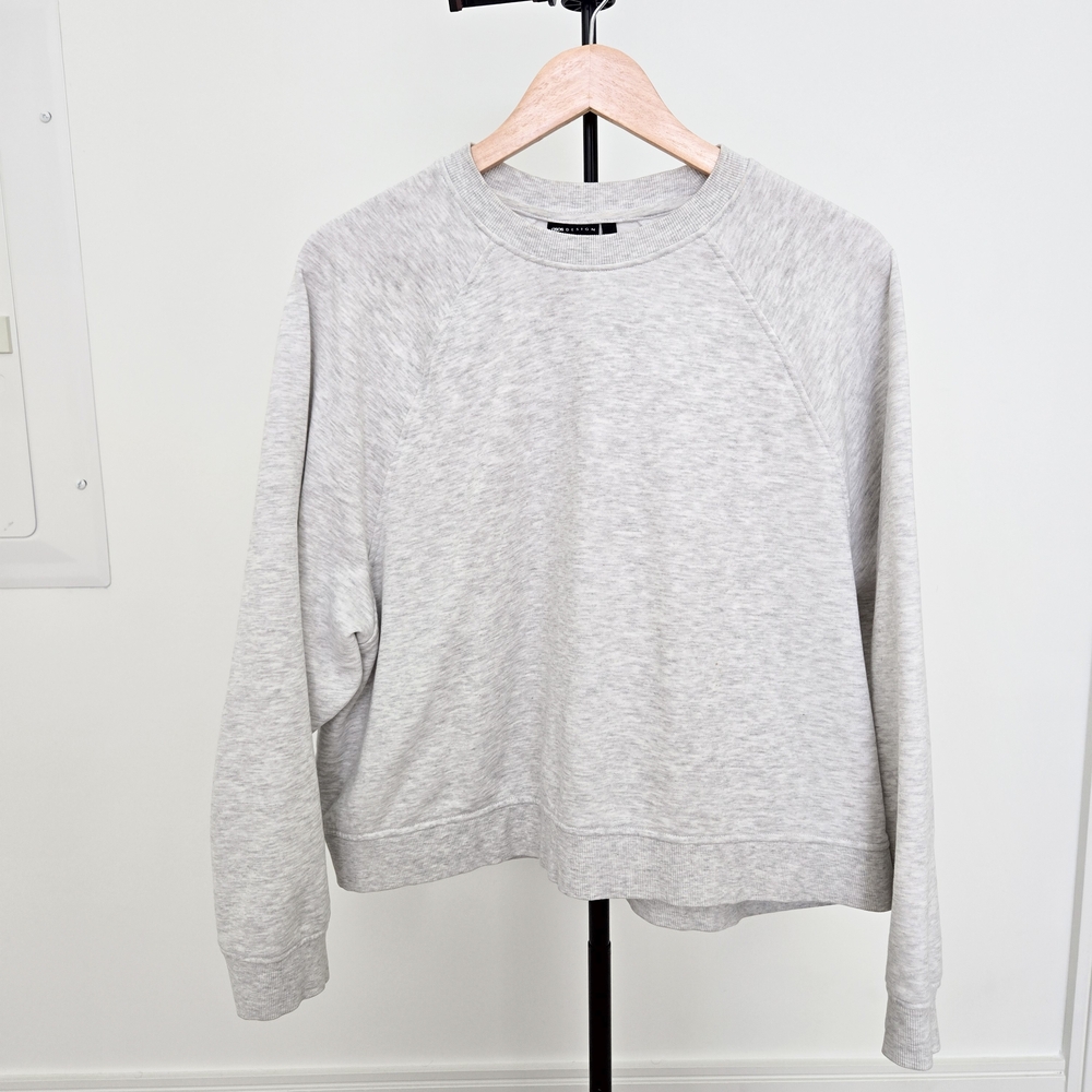 ASOS Gray Crew Neck Boxy Sweater